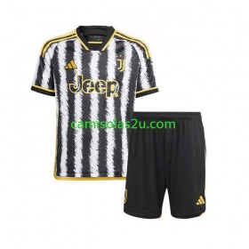 Camisolas de futebol Juventus Criança Equipamento Principal 2023/24 Manga Curta